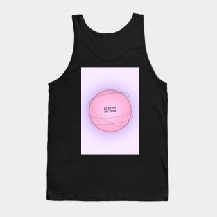 Modern Abstract Positive Affirmation Aesthetic Pink and Purple Gradient Aura Tank Top